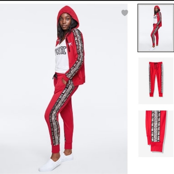 PINK Victoria's Secret Pants - PINK VS bling skinny joggers sz XL NWT